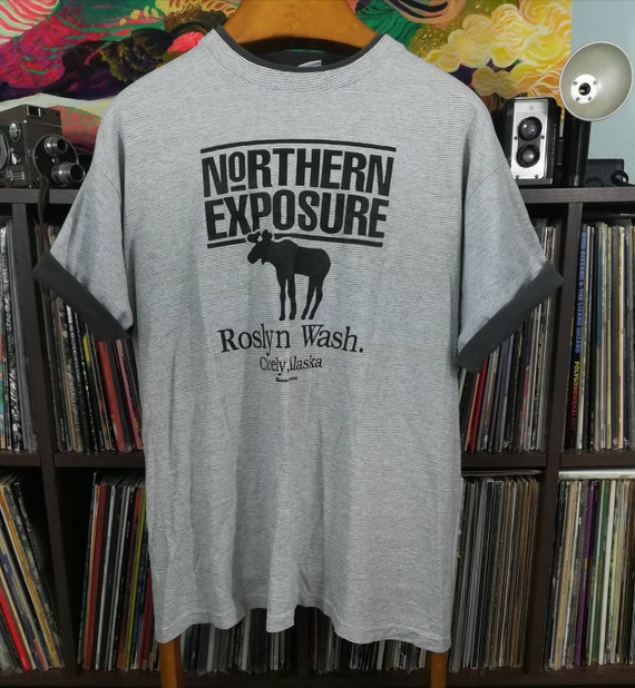 NORTHERN EXPOSURE promo t-shirt double Ringer vin… - image 1