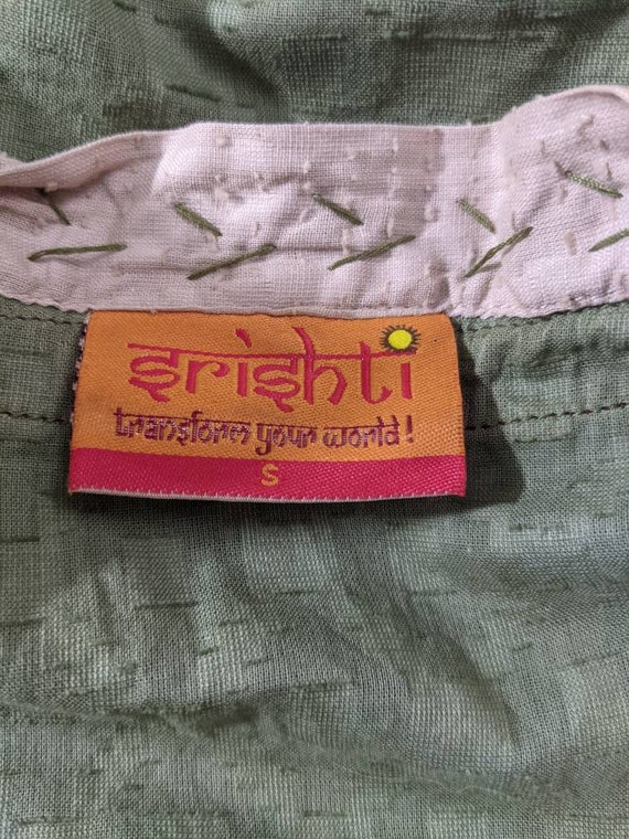 Vintage 1990s SRISHTI Indian Shirt SMALL - image 5