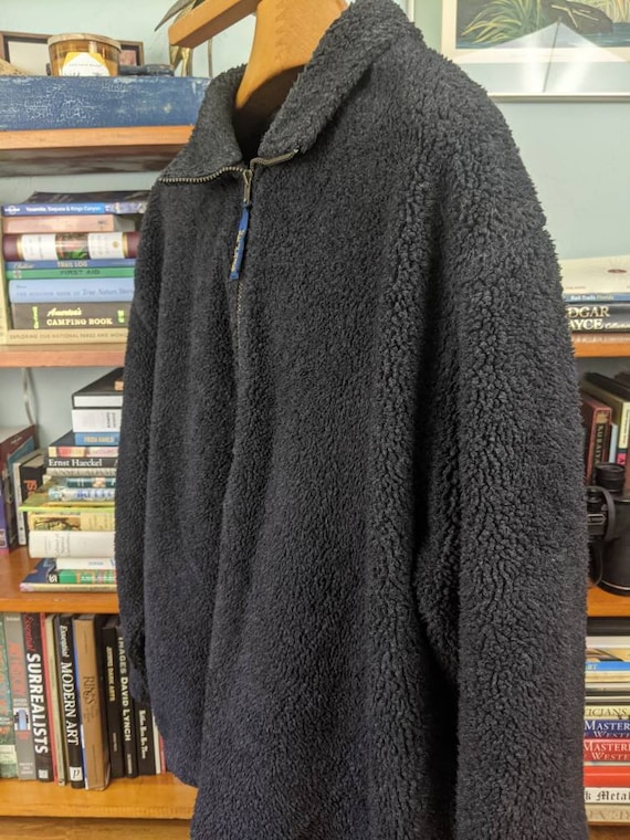 Vintage 1980s Oversized PENDLETON Black Fleece LA… - image 3