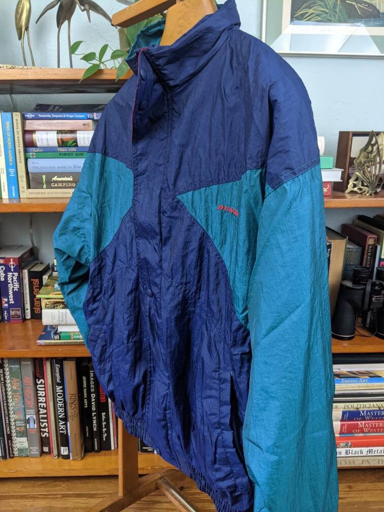 Vintage 1980s DUNLOP Light Sport Jacket Windbreaker LARGE - Etsy Vintage 1980s DUNLOP Light Sport Jacket Windbreaker LARGE - Etsy