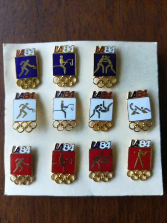 1984 LA Summer Olympics 11 Lapel pin set
