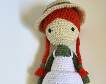 Crochet Anne of Green Gables Doll Stuffed toy | Made to order | Fully customizable.