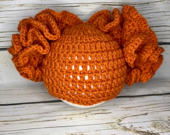 Crochet baby witch Halloween or photo prop hat |Made to order| All sizes available.