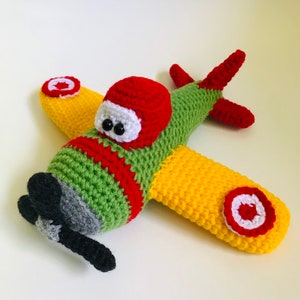 Crochet airplane stuffed toy | Made to order