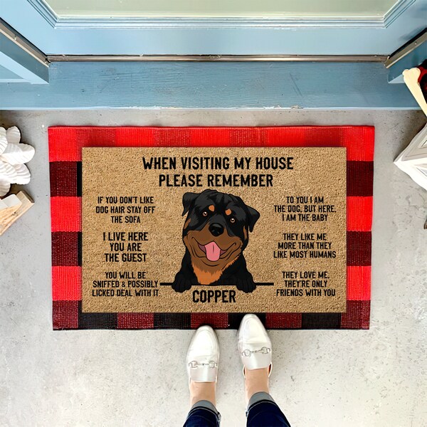 Customized Pet Doormat Etsy