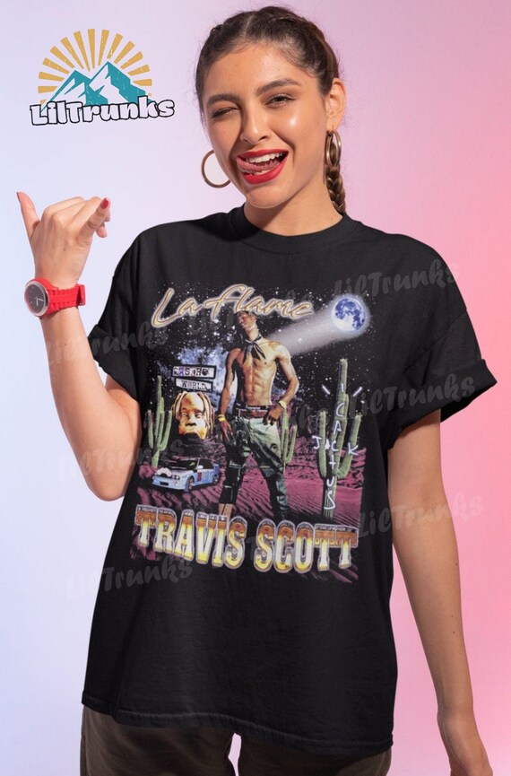 Travis Scott La Flame Vintage T-shirt 