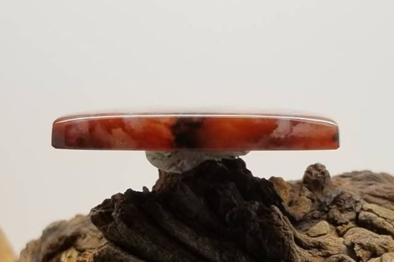 Cady Mountain Sicat Plume Agate Handmade Collector Cabochon