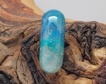 Blue Lightning Chrysocolla/Shattuckite Designer Cabochon