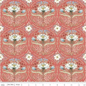 Médaillon de campagne rouge - #C14531-RED - par Riley Blake - 100 % coton - Choisissez votre coupe