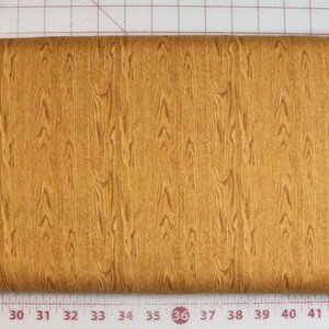 REMNANT 23 Inches - Landscape Medley - Wood Grain Gold - Pattern # 481 -  by Elizabeth's Studio - 100% Cotton Woven Fabric