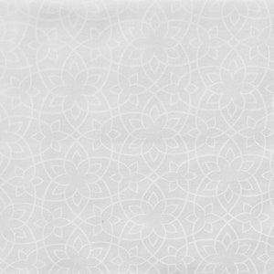 Polar Frost - Geometric Snowflakes - White - Arctic Sky - Pattern #24841-10 - by Northcott - 100% Cotton Woven Fabric, Choose Your Cut
