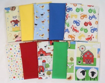 Barnyard Serenade - 10 Fat Quarters - by Freckle & Lollie - 100% Cotton Woven Fabrics