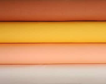 Oasis Solids, Spice, Popsicle, Poppy Bloom, Coral Mist, Colores de otoño, Tela tejida 100% algodón, Elige tu corte y color.