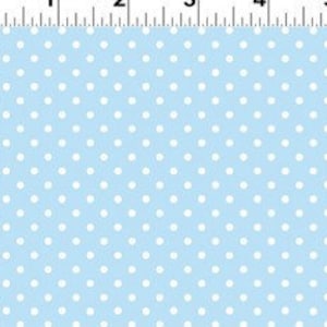 FLANEL - Guess How Much I Love You™ 2020 Flanelowe króliczki Koordynujące kropki - Jasny denim - 100% bawełniana flanela krojona na wymiar
