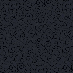 Remnant 19.5 Inches - Essentials After Midnight - Dotted Scroll Black on Black - #1817 39127 999 - by Wilmington - 100% Cotton Woven Fabric