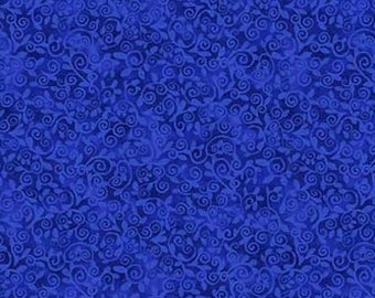 Autumn Gathering - Blue Scroll - Patroon #26941-44 - door Northcott - 100% katoen geweven stof - Kies Cut