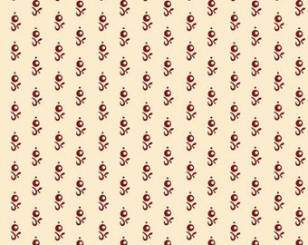 Prairie Background - #R170385 Cream - Dot Flower - Marcus Fabrics - Reproduction Print - 100% Cotton Woven Fabric - Choose Your Cut