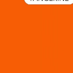 Peut inclure: Un fond orange uni avec le mot "TANGERINE" en noir en haut.