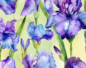 Infatuation Iris Feature - #DP28613-74 - by Northcott - 100% Cotton Woven Fabric - Choose Cut