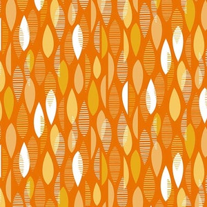 Frühherbst - Fallende Blätter Orange - Muster-# 10444-59 - von Patrick Lose für Northcott - 100% Baumwollgewebestoff - Wählen Sie den Schnitt