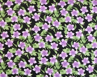 In Bloom - Small Purple Floral - #1665 33884 967 - by Wilmington Prints - 100% Cotton Woven Fabric - Choose Your Cut