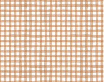 Homemade Happiness - Neutral Checks - Light Brown - Pattern # HHAP 4806 NE - P & B Textiles, 100% Cotton Woven Fabric, Choose Your Cut