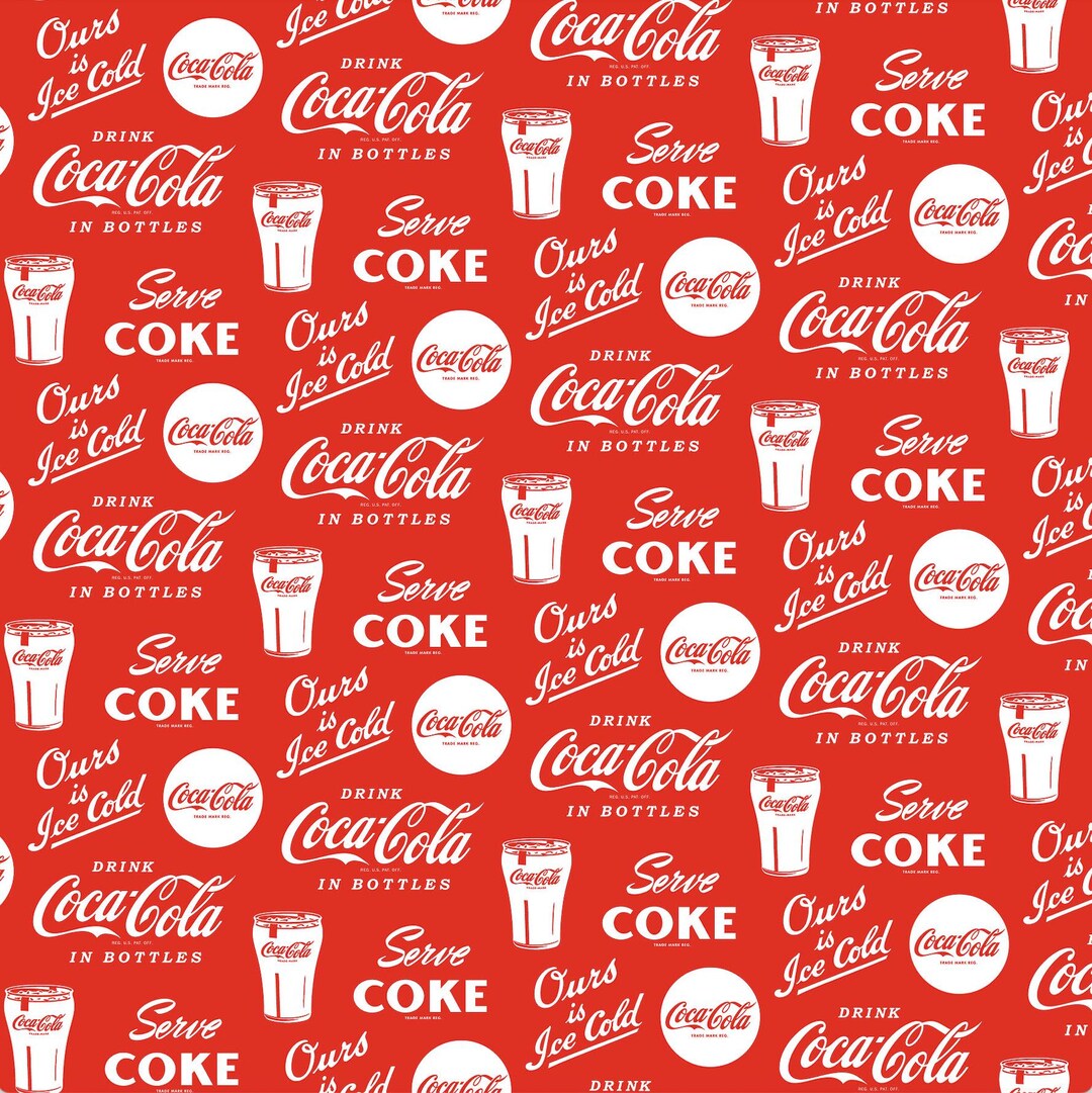 Drink Coca-cola - Pattern # CC1009-26 - by Northcott - 100% Cotton ...