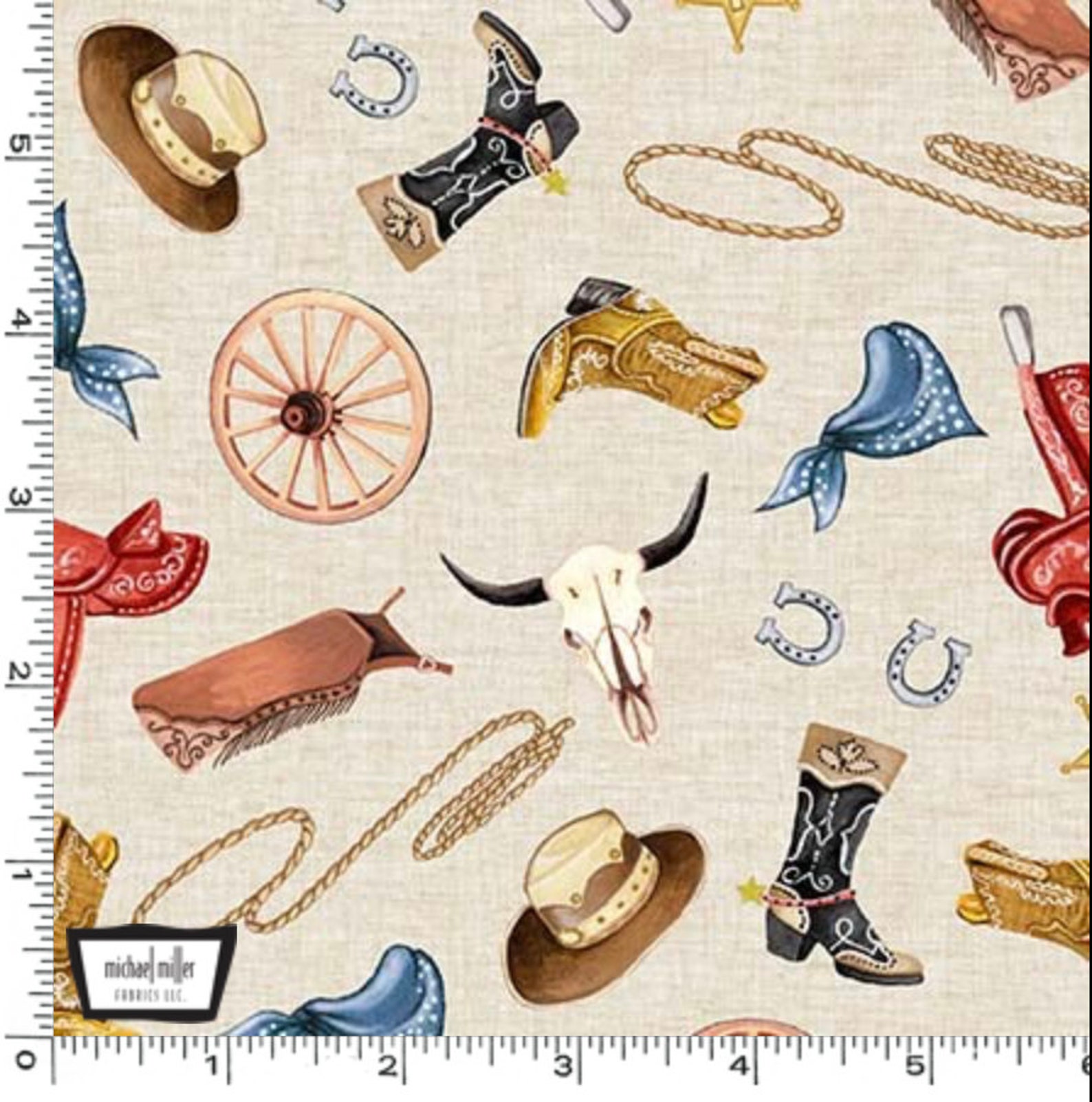 Happy Trails - Cowhand Gear - Pattern #CX11507-CREM-D - by Michael ...