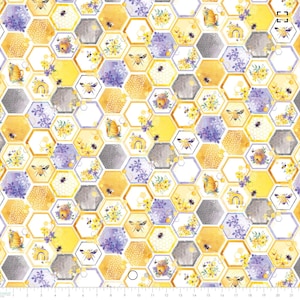 Welcome to Our Hive - Honey Grove - Pattern #55230101-01 - by Camelot - 100% Cotton Woven Fabric