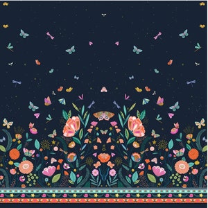 Flutter By - Double Border - #FLUT 2078 - by Dashwood Studio - 100% Cotton Woven Fabric - Choose Your Cut