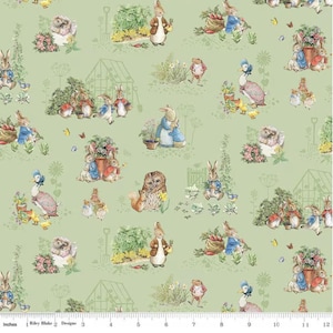 Peter Rabbit™ & Friends Characters Fern - #CD15861-FERN - by Riley Blake - 100% Cotton Woven Fabric - Choose Your Cut