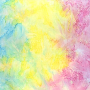 BATIK - Watercolor Sunshine PINK MULTI - 843Q-2  - by Anthology - 100% Cotton - Choose Your Cut