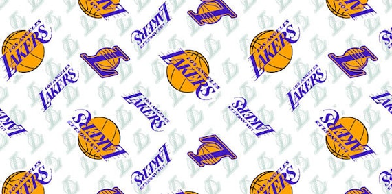 Los Angeles Lakers Officially Licensed NBA Team Fabric by Camelot