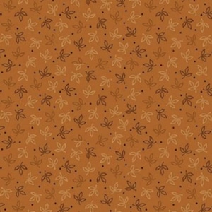 Cheddar and Coal III - #1480D-CHEDDAR - by Pam Buda - Cheddar Leaves  - Marcus Fabrics - 100% Cotton Woven Fabric - Choose Your Cut