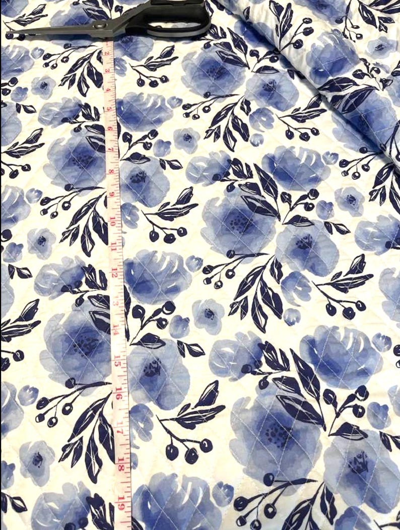 Lula Blue Pre-quilt - Double Face Quilted Fabric - Paintbrush Studio ...