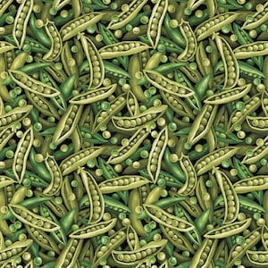 Farmer John&#39;s Garden Party - Pattern # 12013201 Peas  - by Paintbrush Studio - 100% Cotton Woven - Choose Your Cut