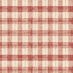 Blessings Of Home - Monotone Checks - Rosso chiaro/Crema - Modello n. GLA-2680-82 - di Henry Glass - Tessuto 100% cotone, scegli il tuo taglio