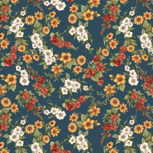 Garden Gate Hahnen - Floral - #3023 39814 413 - von Wilmington - 100% Baumwolle