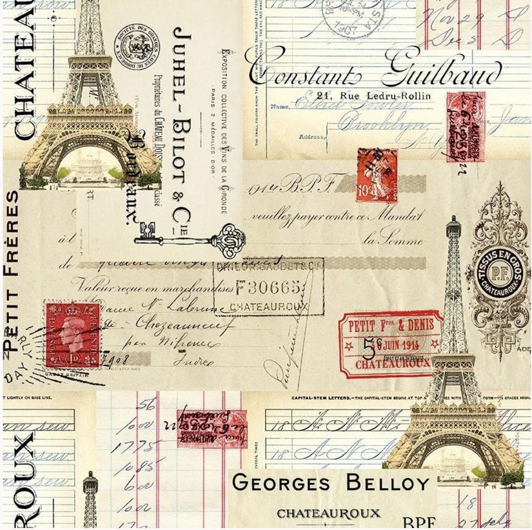 Rendezvous in Paris - # CD3174 Beige - Paris Postcard & Stamps - by ...