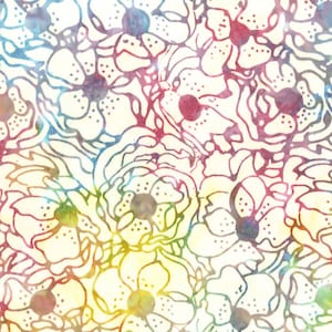 BATIK - Watercolor Sunshine RAINBOW - Pattern # 835Q-4 - by Anthology - 100% Cotton - Choose Your Cut