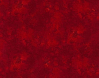 Solid-ish Watercolor Texture - # C6100 CHERRY - by Timeless Treasures - 100% Cotton Woven Fabric