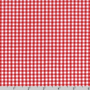 Carolina Gingham - 1/8 Inch Checks - #P-5689-19 CRIMSON - by Robert Kaufman - 100% Cotton Woven Fabric, Choose Your Cut