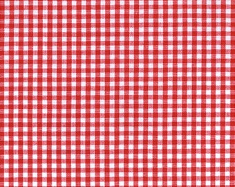 Carolina Gingham - 1/8 Inch Checks - #P-5689-19 CRIMSON - by Robert Kaufman - 100% Cotton Woven Fabric, Choose Your Cut