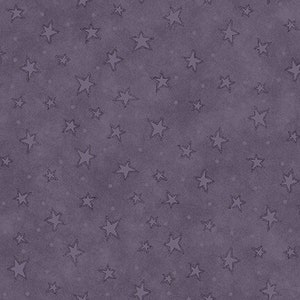 Starry Basics, Muted Purple, # 8294-97, par Henry Glass, tissu tissé 100 % coton, choisissez votre coupe