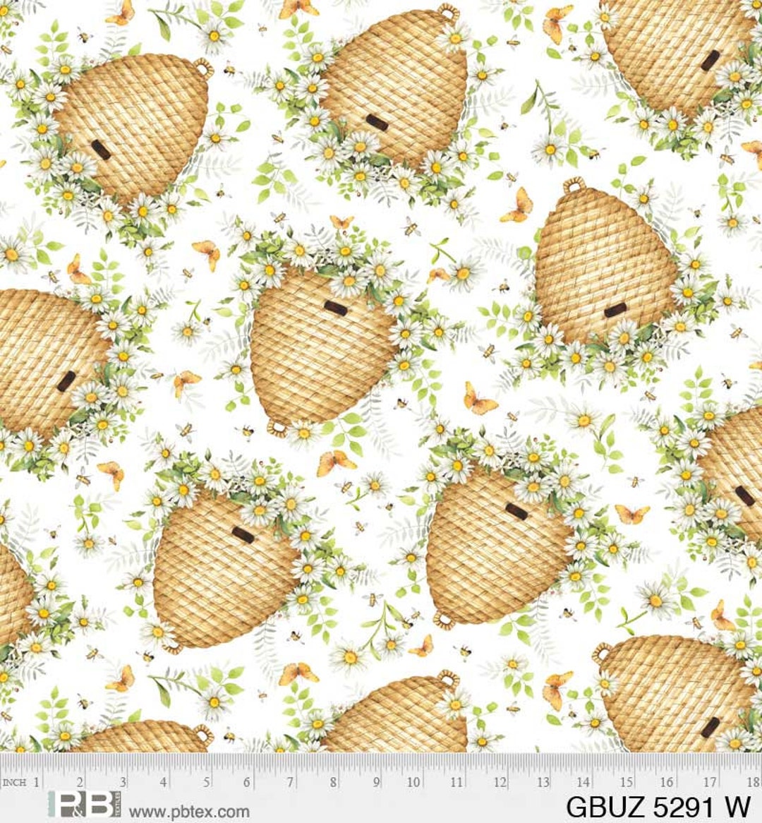Toss Pattern Garden Buzz Beehive Toss - Pattern #GBUZ 5291 W - by P & B Textiles ...