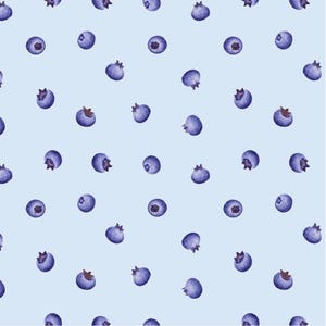 Berrylicious #1581-17 Blue - Tossed Blueberry - by Henry Glass - 100% Cotton Woven Fabric - Choose Your Cut