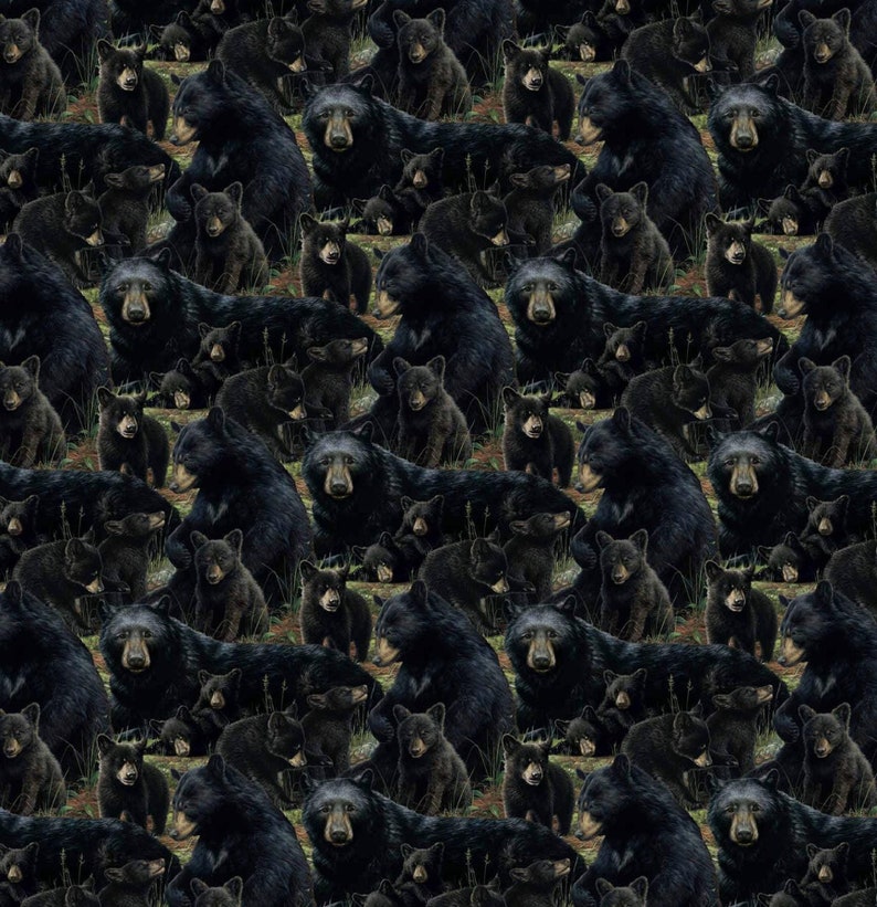 Bear's Den - Packed Bears - Pattern #DP27623-99 - by Northcott - 100% ...