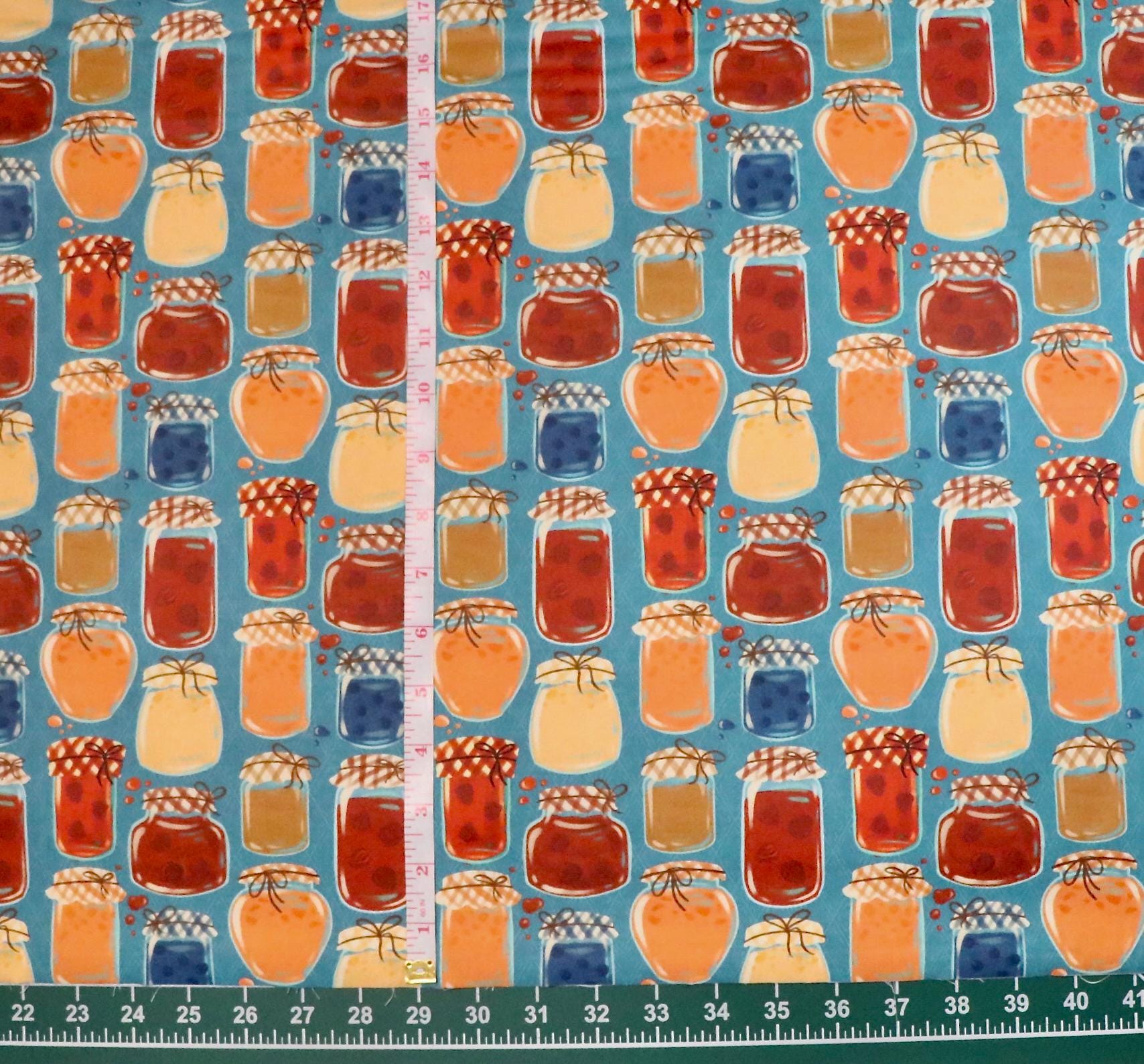 Fall Flavors - Jam Jars Teal - Pattern #12024655 - by Paintbrush Studio ...