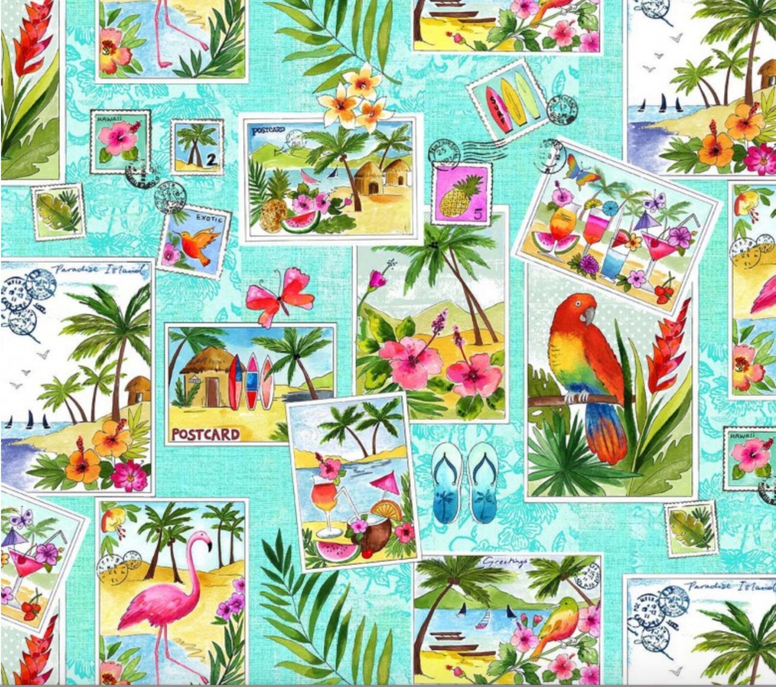 Greetings From Picture Postcards Tropical Paradise by Etsy