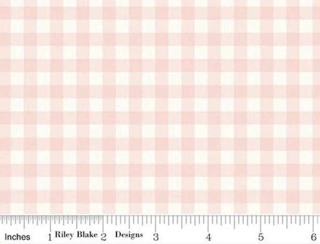 Sweet Pink 1/4 Inch Blush Pink Checks - #C17415 - by Riley Blake ...